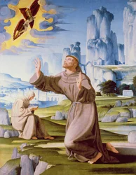 St. Francis Receiving the Stigmata (detail)